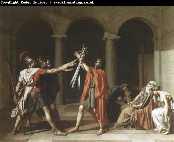 Jacques-Louis  David oath of the horatii
